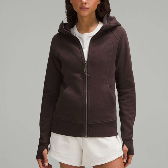 LULULEMON Scuba Full Zip Hoodie in Espresso Womens size 10 - Picture 1 of 12